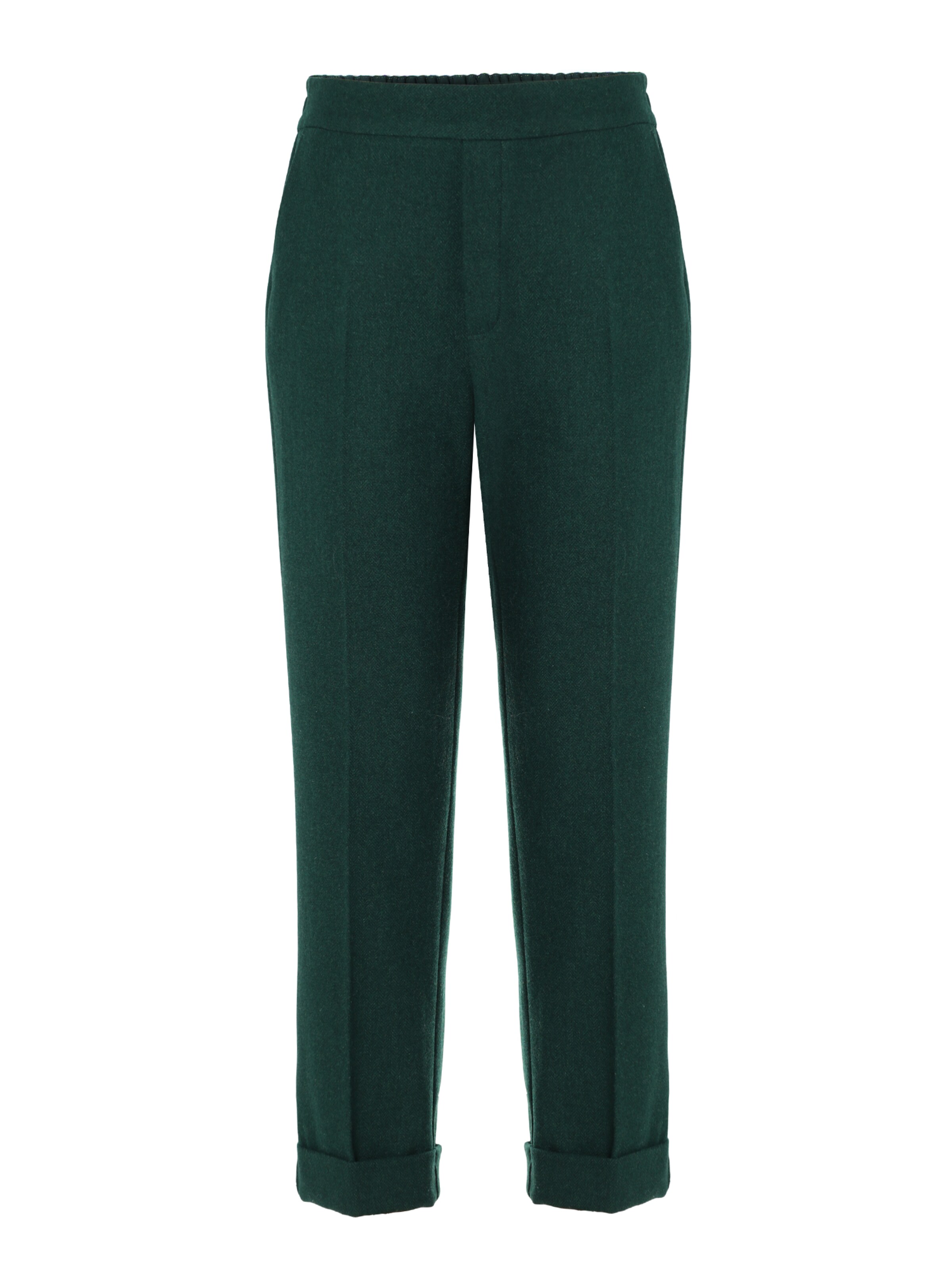 Coupe slim Pantalon 'Lilo 2' TATUUM en vert : devant