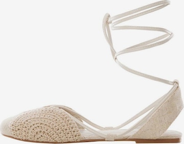 MANGO KIDS Sandals 'Kate' in Beige: front