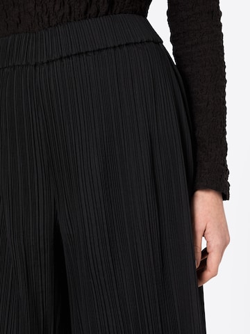 MADS NORGAARD COPENHAGEN Wide Leg Hose in Schwarz