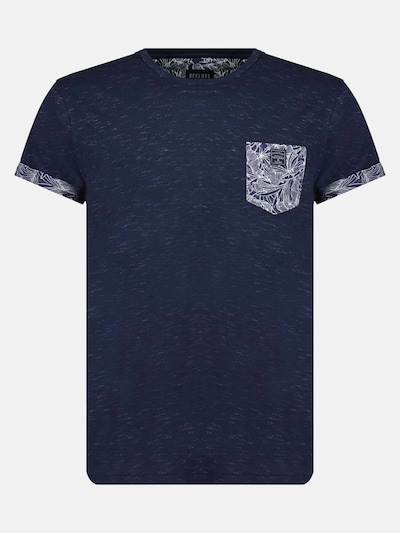 Deeluxe T-Shirt 'Shamar' in navy / weiß, Produktansicht