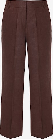 TATUUM Wide Leg Suorat housut 'Masda 1' värissä ruskea: etupuoli