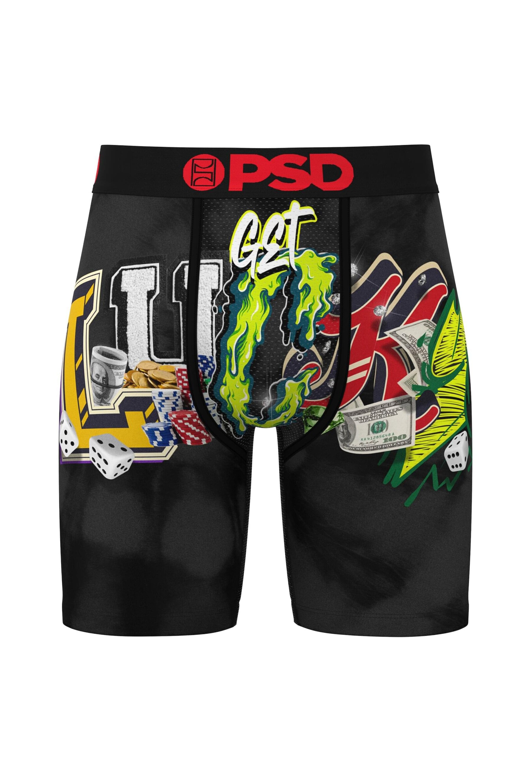 PSD Boxershorts 'GET LUCKY' in Mischfarben: Vorderseite