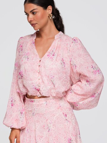 Ombre - Blusa en rosa