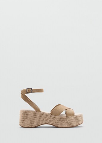 MANGO TEEN Strap Sandals 'Mara' in Brown