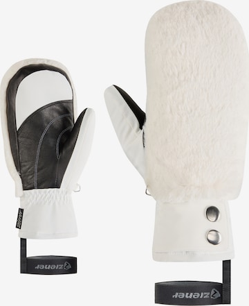 ZIENER Athletic Gloves 'KATNISS-Z MITTEN' in White: front