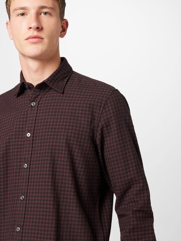 Marc O'Polo Regular fit Button Up Shirt in Brown