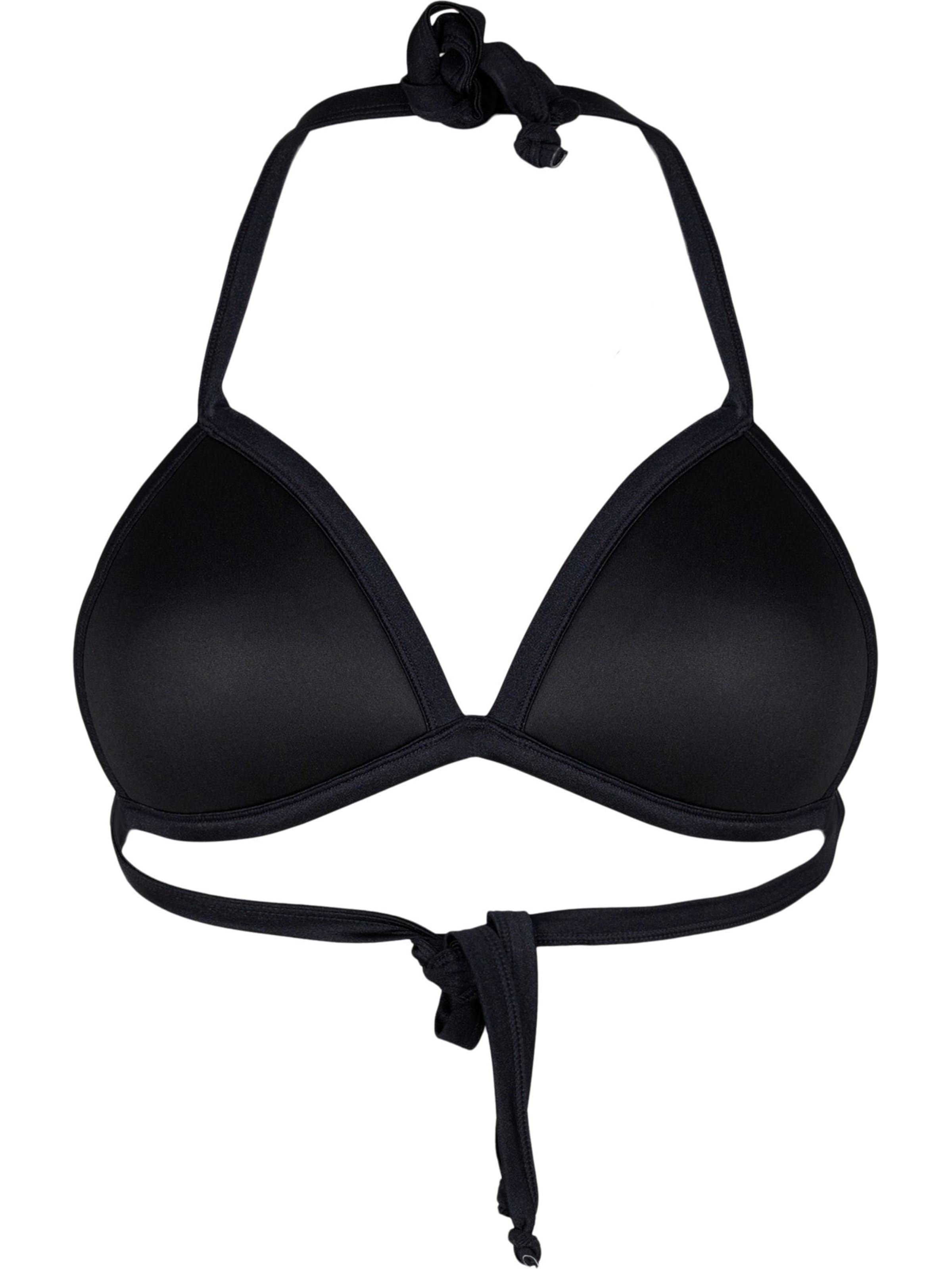 Triangolo Top per bikini &#x27;Enya&#x27; di Swim by Zizzi in nero: frontale