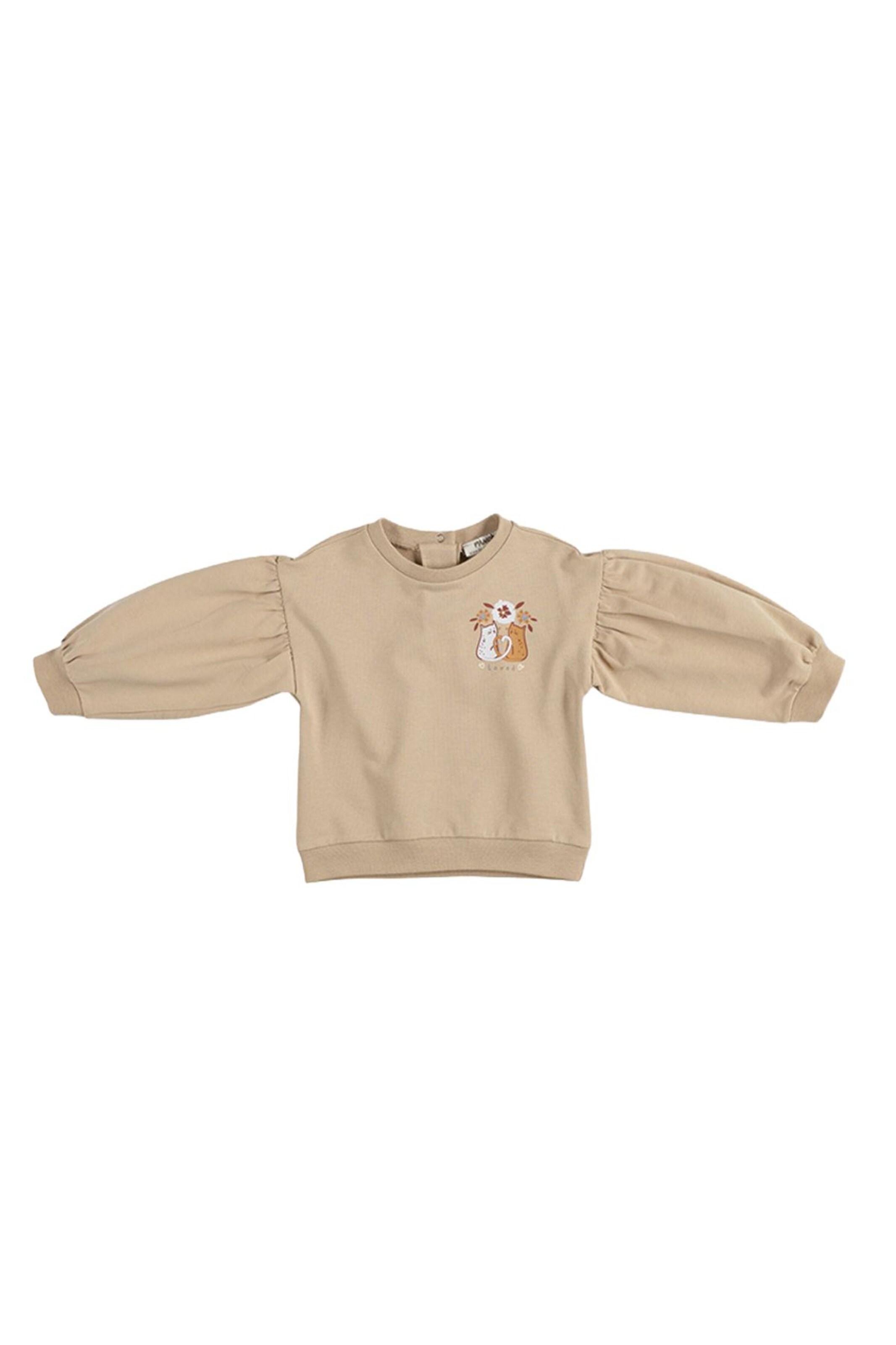 Panço Sweatshirt in Beige: front