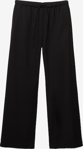 Pull&Bear Szeroka nogawka Spodnie w kolorze czarny: przód