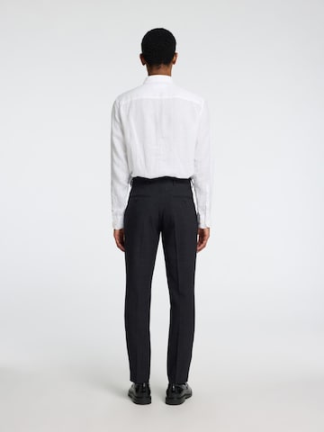 Coupe slim Pantalon à plis SELECTED en noir