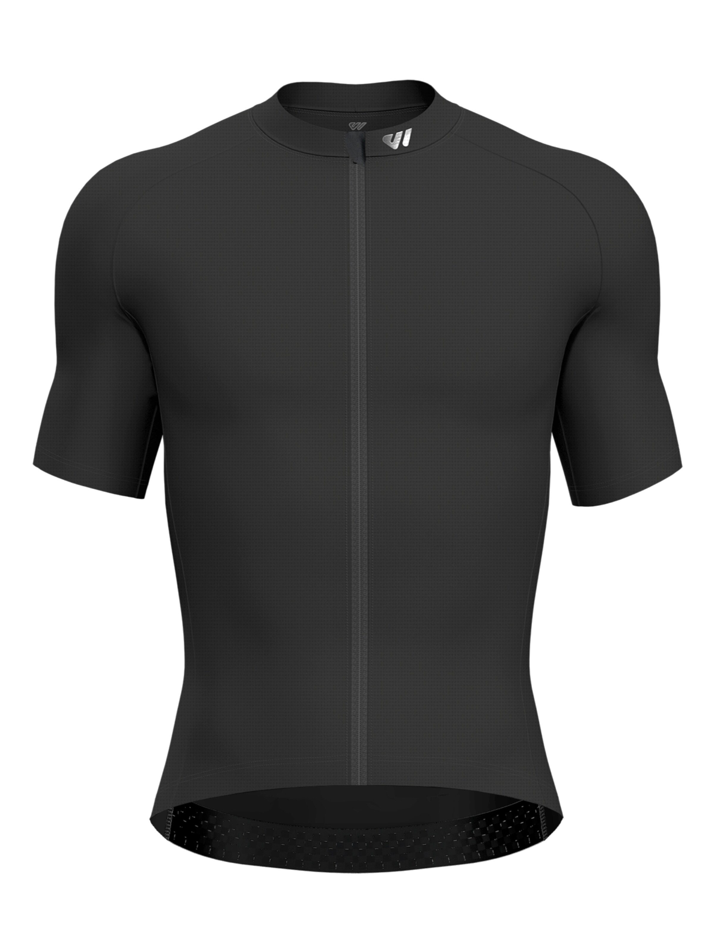 WULIBIKE Jersey 'Wulibike Herren-Fahrradtrikot Schwarz Mesh' in Black: front