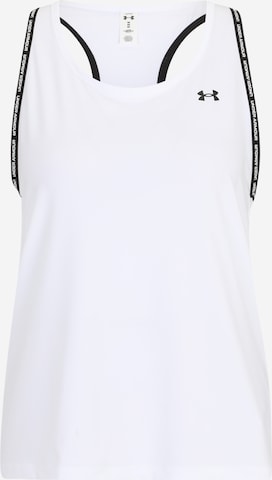 UNDER ARMOUR Sports Top 'Knockout' in White: front