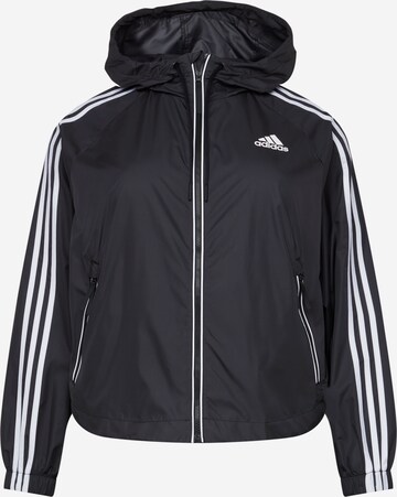 Geacă sport de la ADIDAS SPORTSWEAR pe negru: față