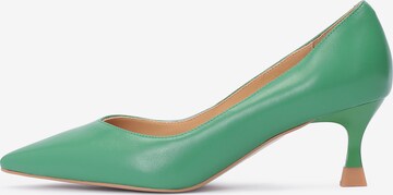 Kazar Studio - Zapatos con plataforma en verde: frente