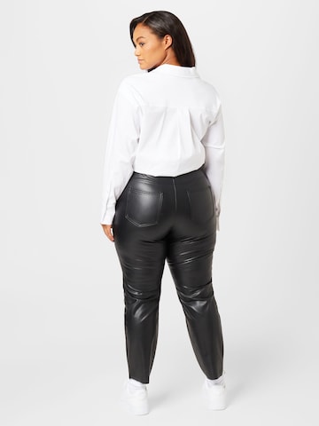 Vero Moda Curve Slimfit Παντελόνι 'Brendar' σε μαύρο