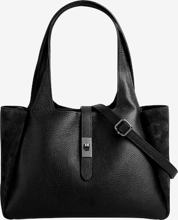 Cabas Cluty en noir : devant