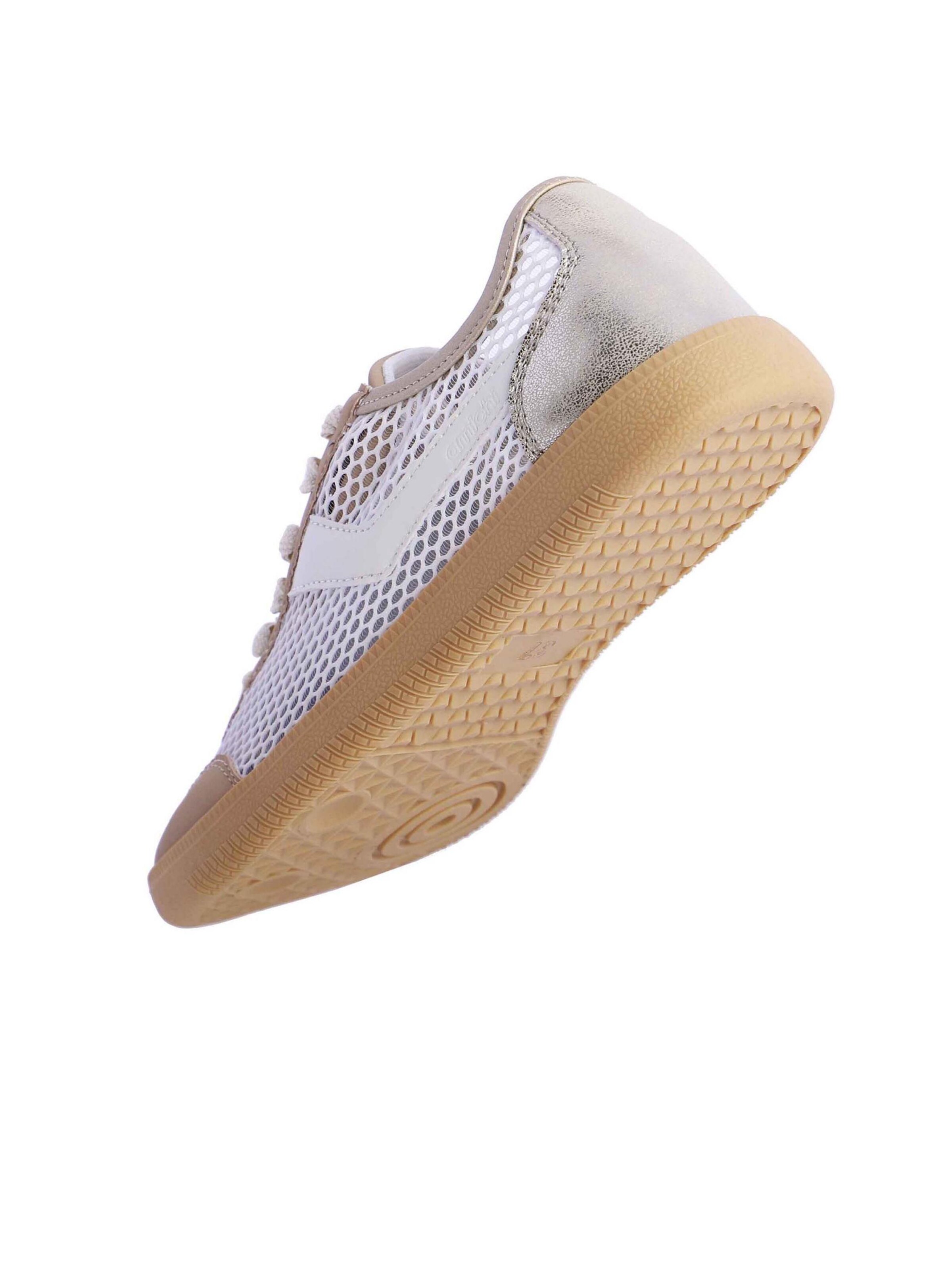 Amichi - Zapatillas deportivas bajas 'Zapatillas deportivas para mujer Nerea de malla y cierre de cordones' en plata