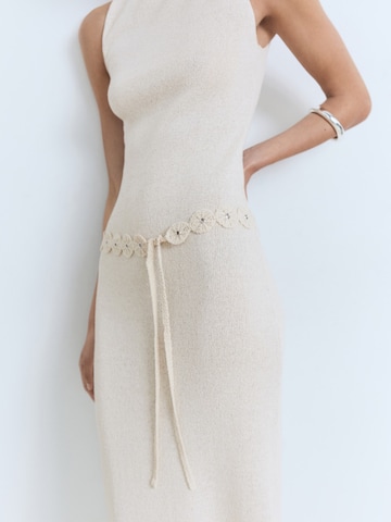 MANGO Knit dress 'KING' in Beige