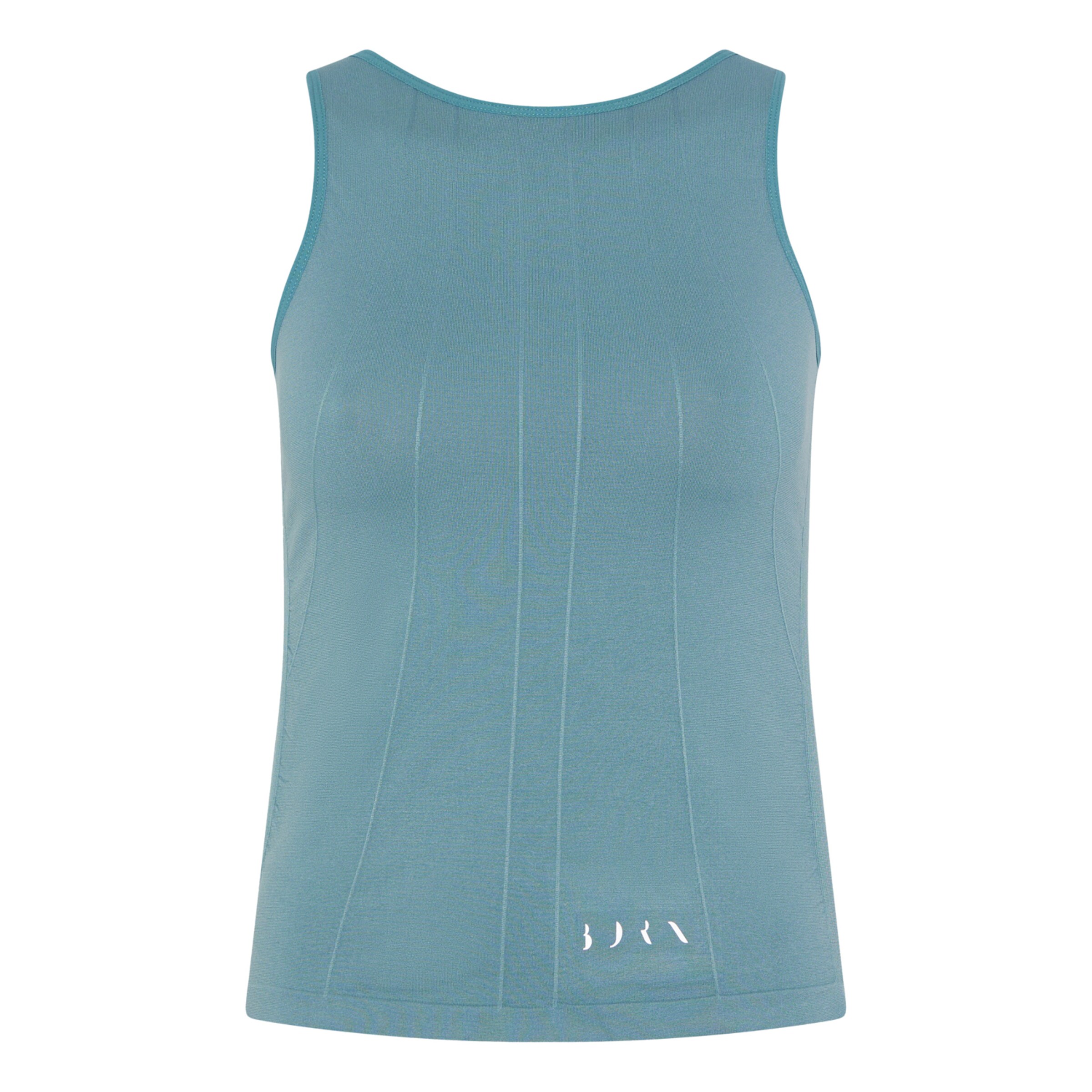 Born Living Yoga Top 'Yara' in Blue: front