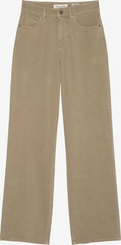 Marc O'Polo Wide leg Jeans 'Nelis' in Brown: front