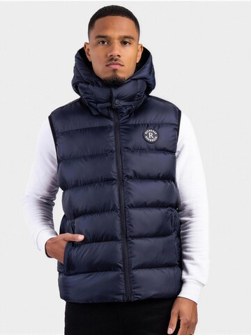 Richesse Bodywarmer 'Manchester Navy Bodywarmer' in Blauw: voorkant