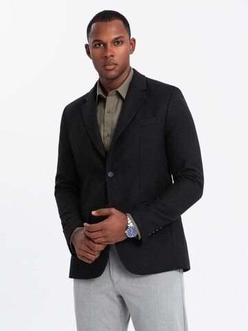 Coupe regular Veste de costume Ombre en noir