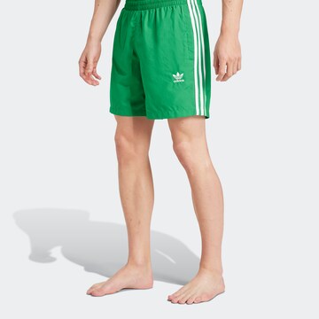 ADIDAS ORIGINALS Board Shorts in Green: front