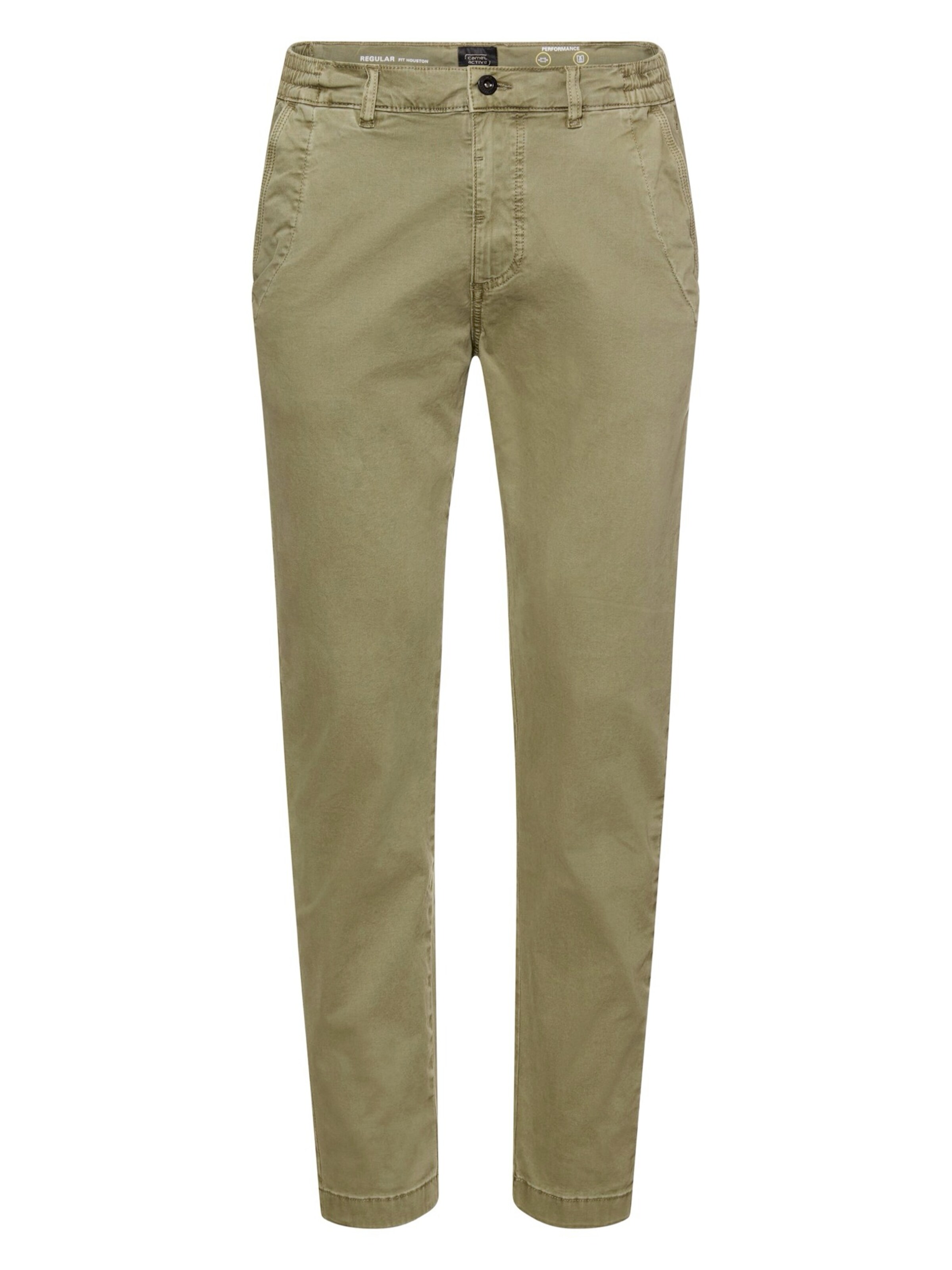 CAMEL ACTIVE Chino Pants in Green: front