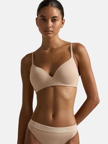 Invisible Soutien-gorge ' Polo Essentials ' Polo Ralph Lauren en beige : devant