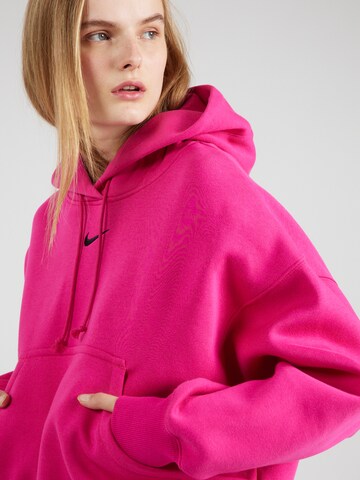 Nike Sportswear Sweatshirt 'Phoenix Fleece' in Roze