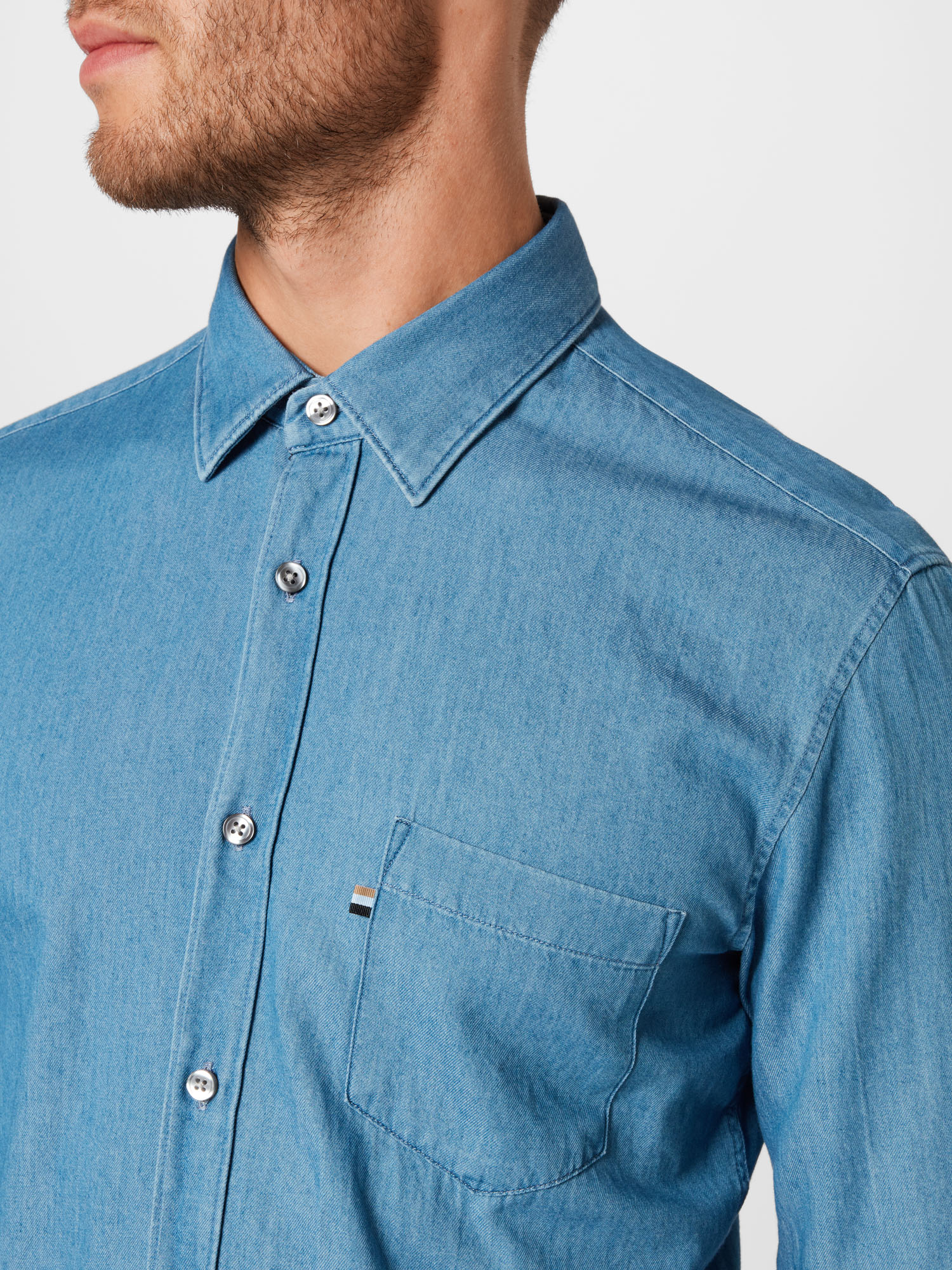 Uomo Abbigliamento BOSS Camicia Ronni in Blu 