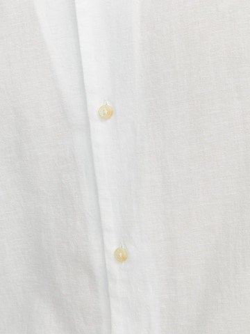 JACK & JONES Comfort fit Button Up Shirt 'Summer Resort' in White