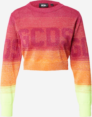 GCDS - Pullover em rosa: frente