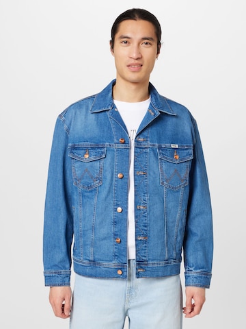 WRANGLER Демисезонная куртка 'Anti Fit Jacket' в Синий: спереди