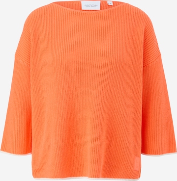 Pull-over comma casual identity en orange : devant