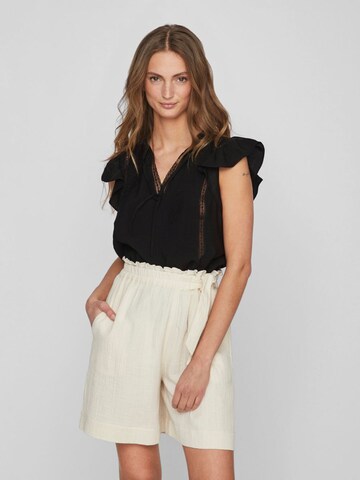 VILA Blouse 'Lucia' in Zwart: voorkant