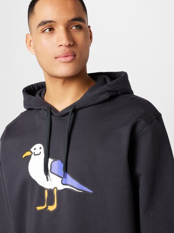 Cleptomanicx Sweatshirt 'Smile Gull' in Blue