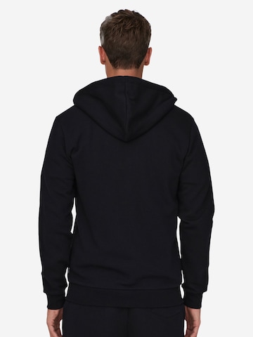 Only & Sons Regular fit Ζακέτα φούτερ 'Ceres' σε μαύρο