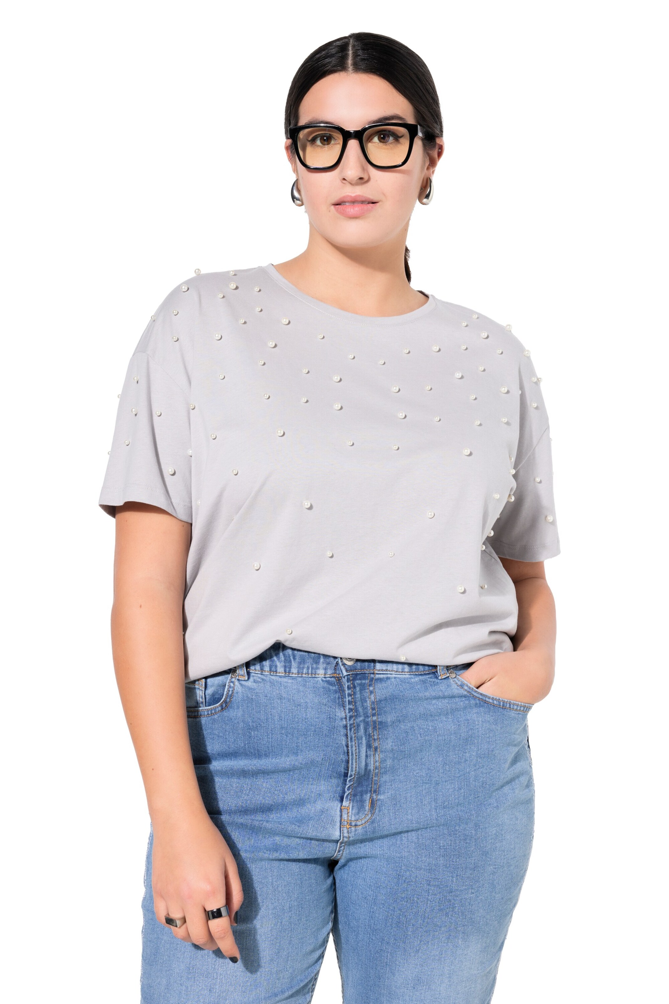 Studio Untold Shirt in Grijs: voorkant