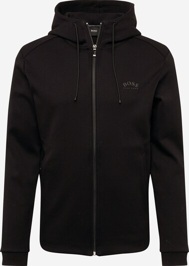 BOSS ATHLEISURE Veste de survêtement 'Saggy' en gris / noir, Vue avec produit