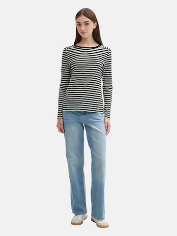 TOM TAILOR DENIM Тениска в черно