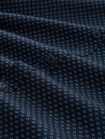 TOM TAILOR Slim fit Button Up Shirt in Blue