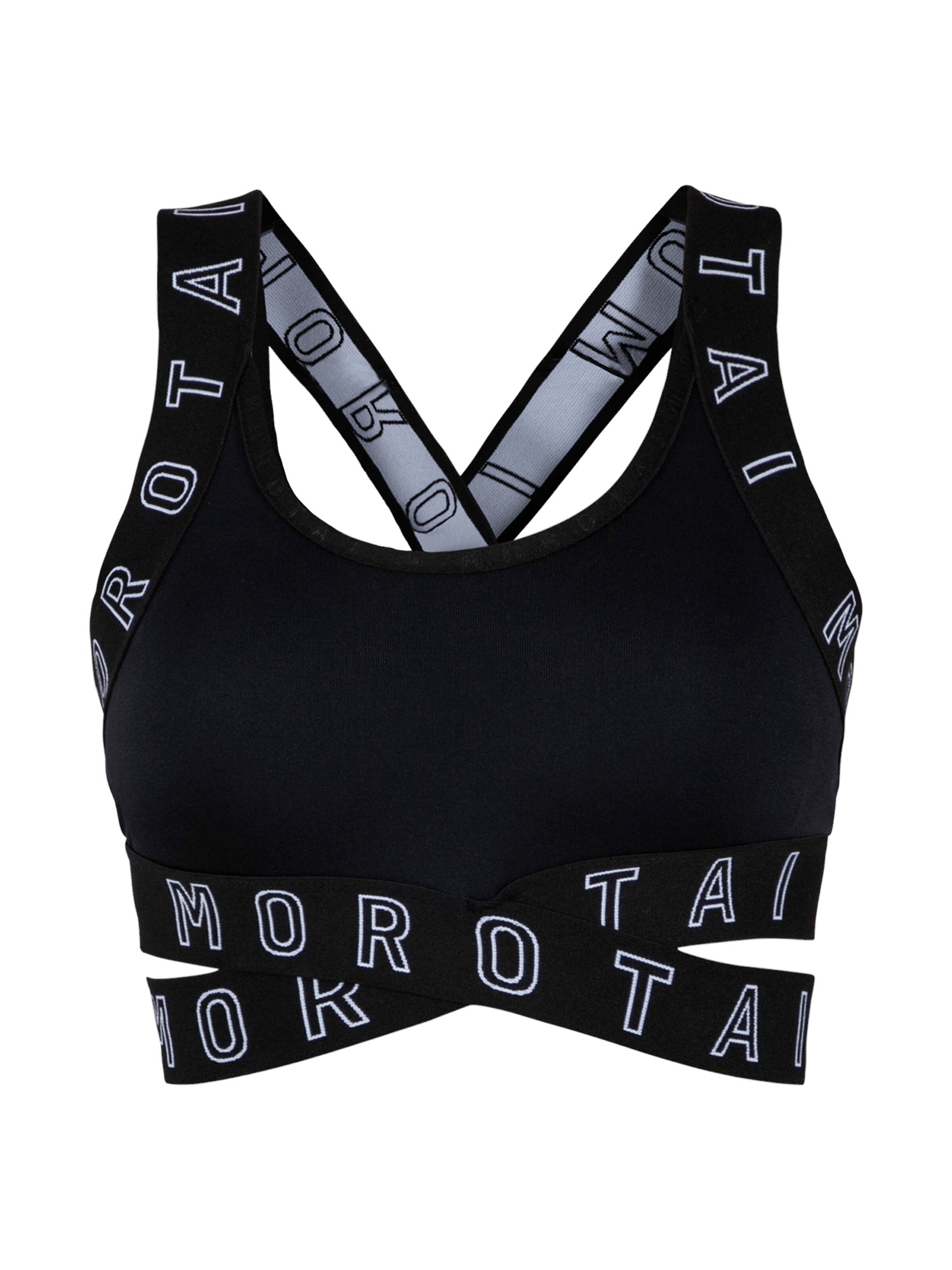 MOROTAI Sport bh in Zwart: voorkant