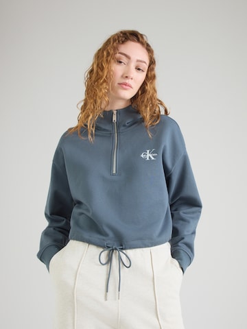 Calvin Klein Jeans Sweatshirt in Blauw: voorkant