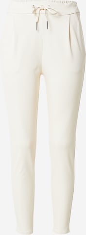 VERO MODA Pleat-Front Pants 'Eva' in White: front