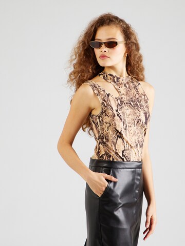 Top di Just Cavalli in beige: frontale