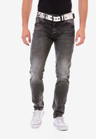 CIPO & BAXX Regular Jeans in Grey: front