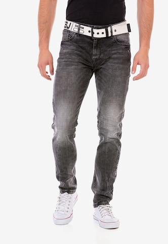 CIPO & BAXX Regular Jeans in Grey: front