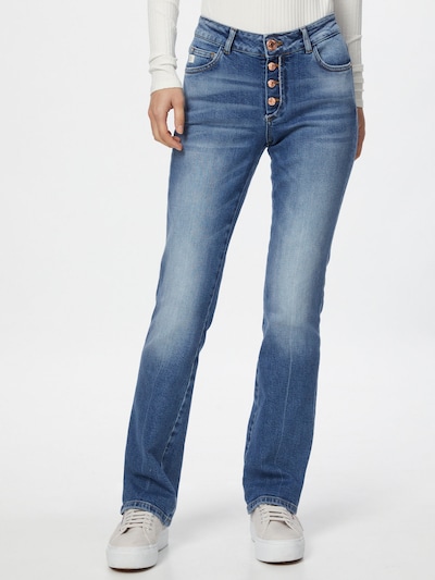 Goldgarn Jeans 'ROSENGARTEN' in blue denim, Modelansicht