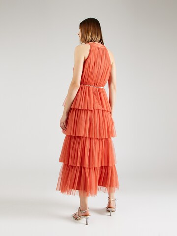 Maya Deluxe Evening Dress in Orange